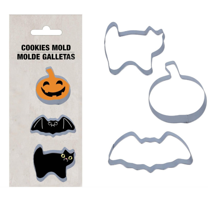 Emporte-pièces Halloween x3 - Ustensile de cuisine