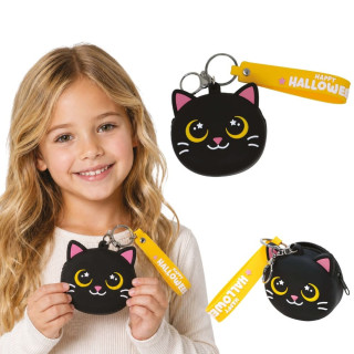 Porte-monnaie Lil Monster chat noir - Accessoire Halloween enfant