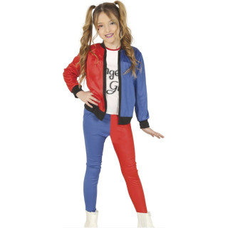 Costume Harley Quinn legging enfant fille - Déguisement Halloween