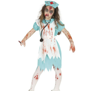 Costume infirmière ensanglantée enfant fille - Déguisement Halloween