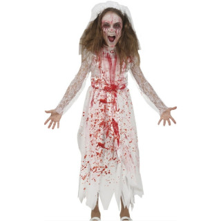 Costume mariée ensanglantée enfant fille - Déguisement Halloween