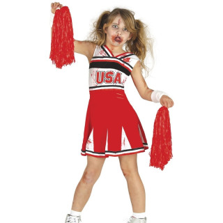 Costume pom-pom girl ensanglantée enfant fille - Déguisement Halloween
