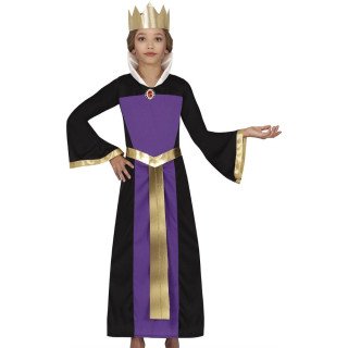 Costume reine violette enfant fille - Déguisement Halloween