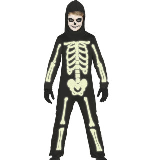 Combinaison squelette phosphorescent enfant - Déguisement Halloween