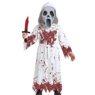 Costume fantôme blanc ensanglanté enfant garçon - Déguisement Halloween