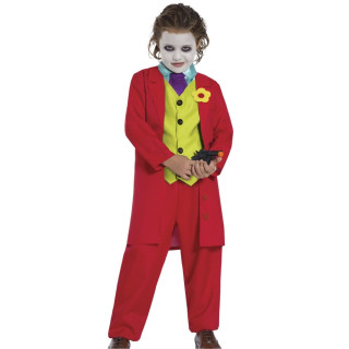 Costume Joker rouge enfant garçon - Déguisement Halloween