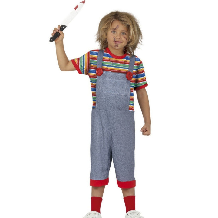 Costume poupée Chucky enfant garçon - Déguisement Halloween