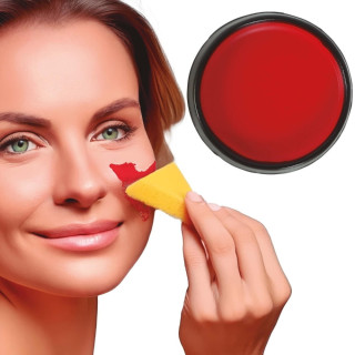 Fard gras avec éponge 9 g - Maquillage déguisement