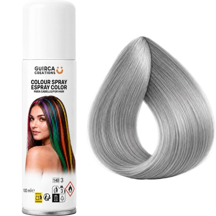 Laque colorée pour cheveux - Accessoire maquillage déguisement