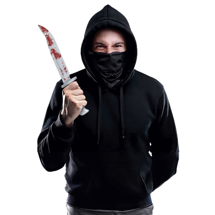 Machette ensanglantée 33 cm - Accessoire déguisement Halloween