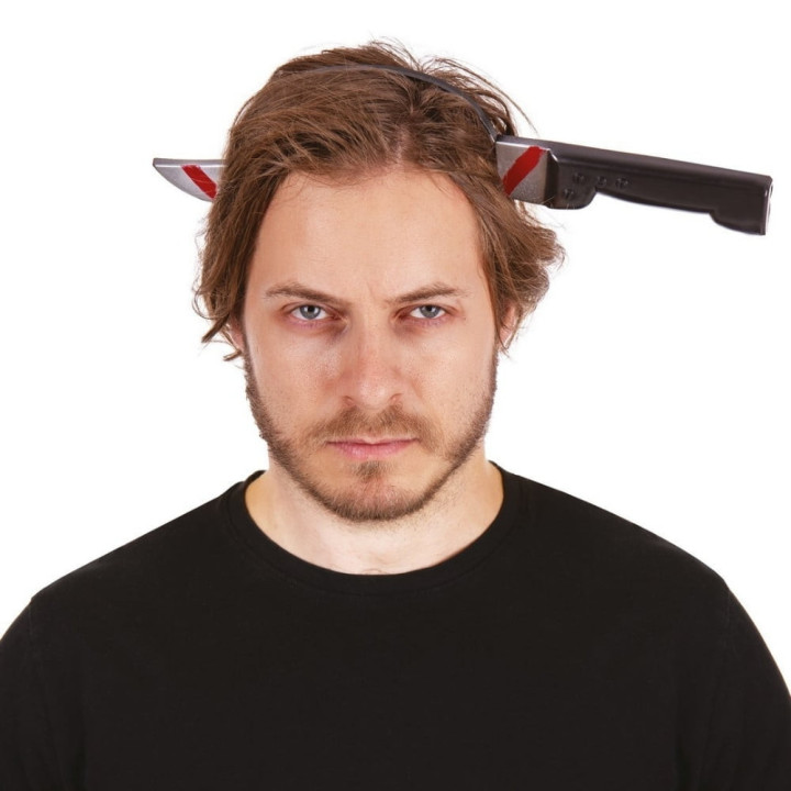 Serre-tête couteau sanglant - Accessoire déguisement Halloween