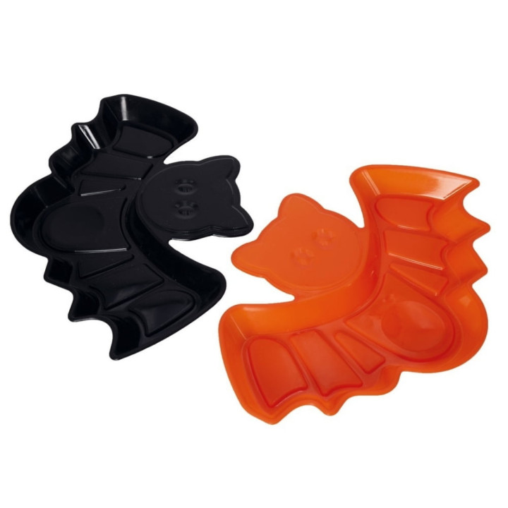 Plateau chauve-souris 29 cm - Décoration de table Halloween
