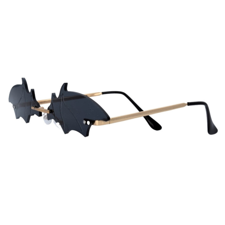 Lunettes chauve-souris noires - Accessoire déguisement Halloween