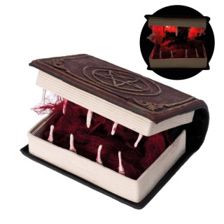 Livre vorace 14 cm animé - Décoration Halloween sonore