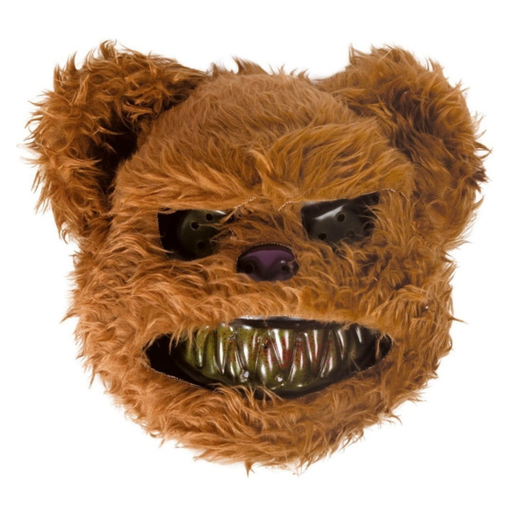Masque rigide killer ours brun - Accessoire déguisement Halloween