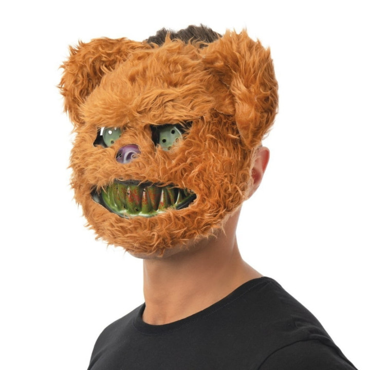 Masque rigide killer ours brun - Accessoire déguisement Halloween