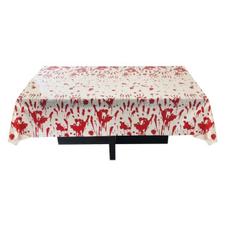 Nappe ensanglantée 137 x 183 cm - Décoration de table Halloween