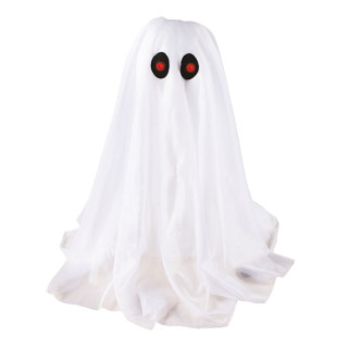 Petit fantôme 32 cm animé - Décoration Halloween sonore et lumineuse