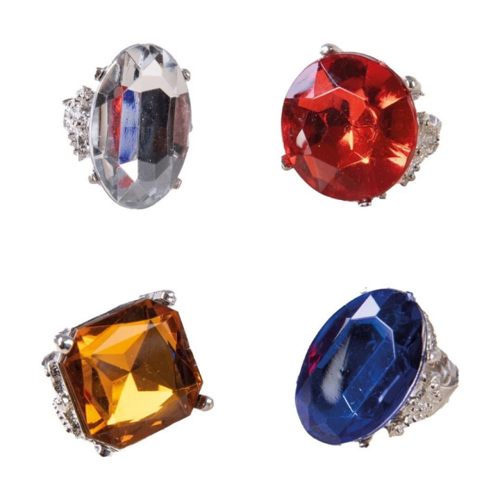 Bague fausse pierre précieuse - Accessoire déguisement