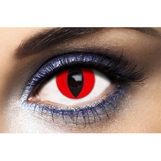 Lentilles de contact œil de chat - Accessoire déguisement Halloween