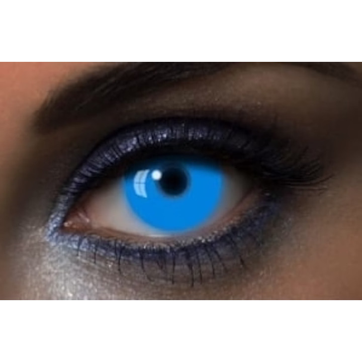 Lentilles de contact UV glow - Accessoire déguisement Halloween