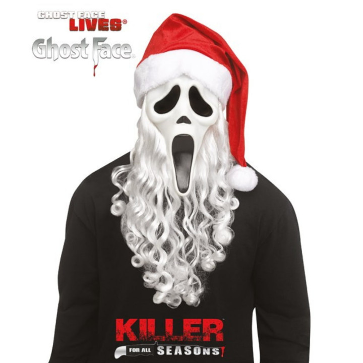 Masque Scream Père Noël - Accessoire de déguisement