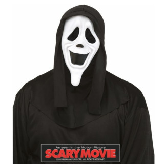 Masque Scary Moovie smiley avec capuche - Accessoire de déguisement