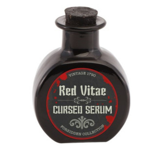 Flacon Cursed Serum en verre noir - Décoration Halloween