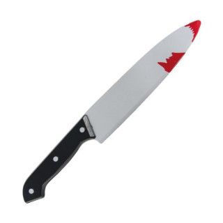 Couteau factice ensanglanté - Accessoire de déguisement