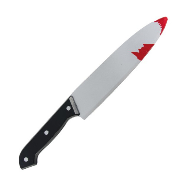 Couteau factice ensanglanté - Accessoire de déguisement