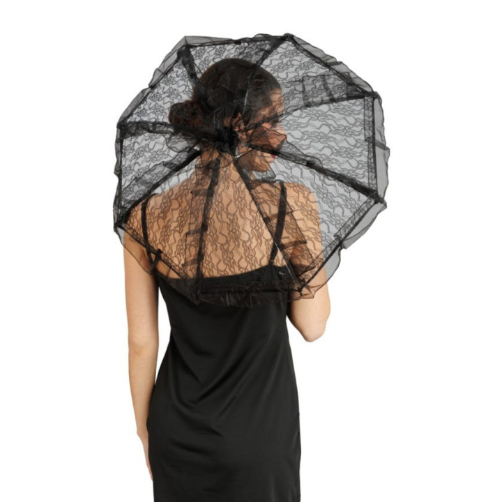 Kit veuve noire en dentelle - Accessoire de déguisement