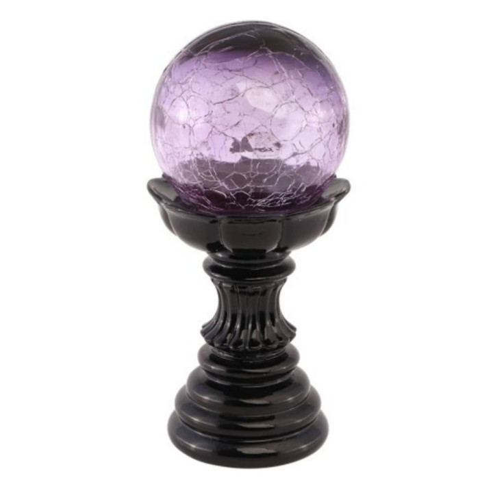 Boule magique lumineuse violette - Décoration Halloween