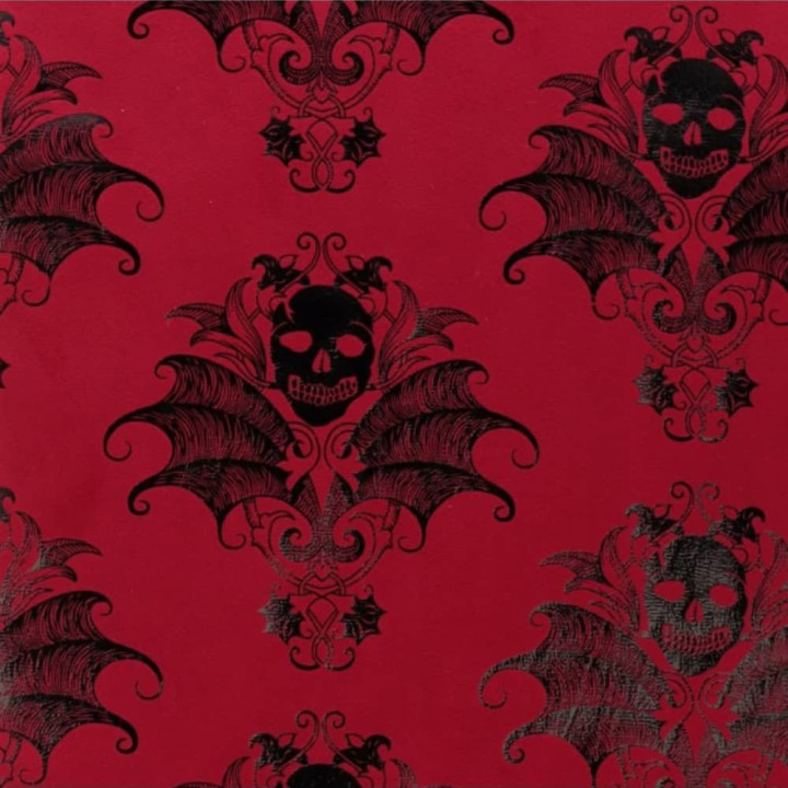 Chemin de table tête de mort baroque - Décoration de table