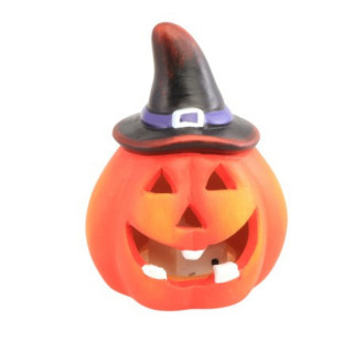 Citrouille lumineuse chapeau de sorcière - Décoration Halloween
