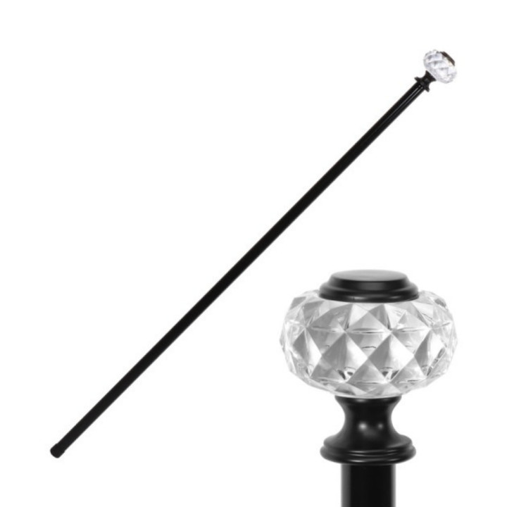 Canne métal boule effet diamant - Accessoire de déguisement