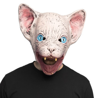 Masque chat de l'horreur en latex - Accessoire de déguisement