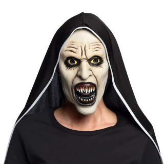 Masque vieille nonne d'horreur en latex - Accessoire de déguisement