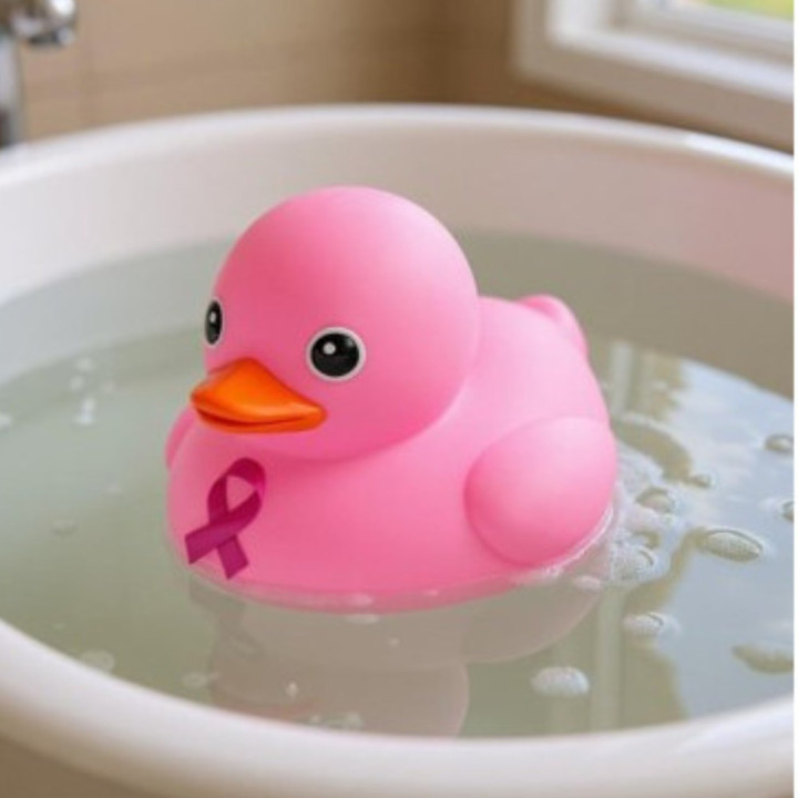 Canard rose Octobre - Accessoire solidaire