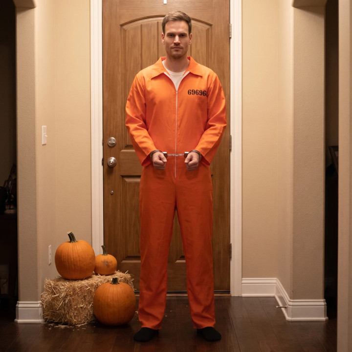 Costume adulte homme prisonnier US - Déguisement Halloween
