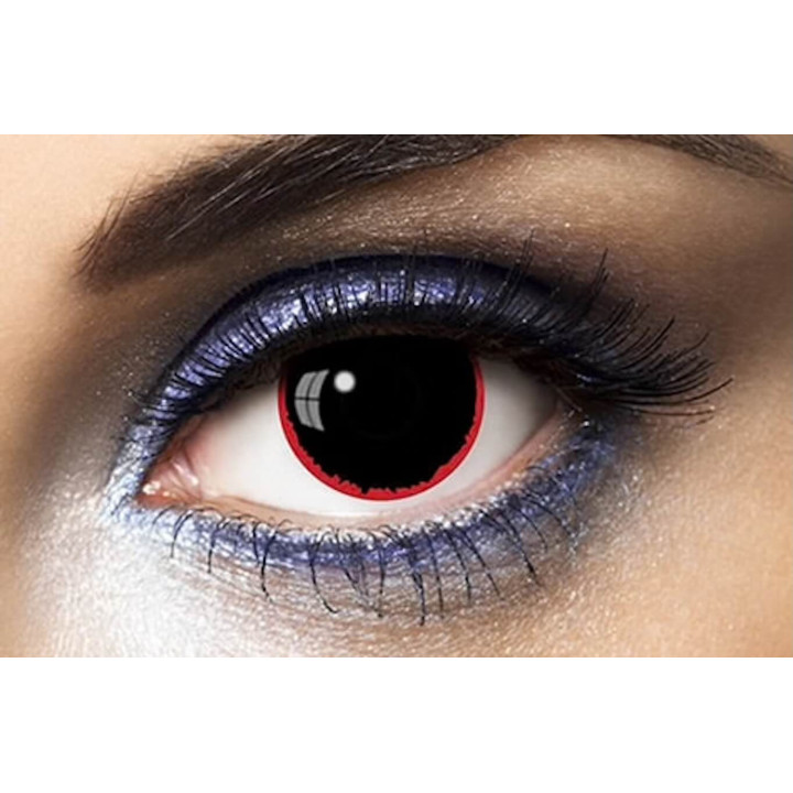 Lentilles fantaisie Halo Red - Déguisement Halloween