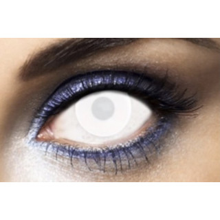 Lentilles fantaisie œil blanc - Déguisement Halloween