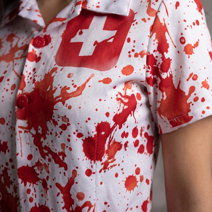 Costume infirmière ensanglantée femme - Déguisement Halloween