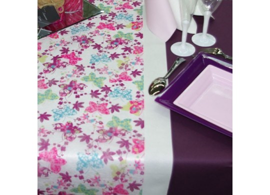 Chemin de table papillons "fantasia" Chemin de table papillons "fantasia"