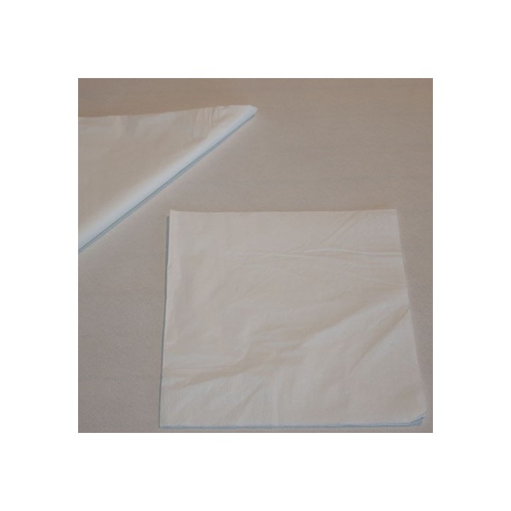 Serviettes cocktail papier blanc