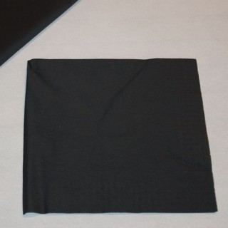 Serviettes cocktail papier noires