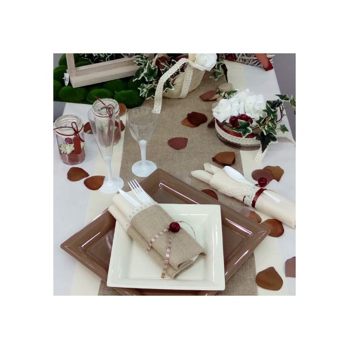 Nappe intissée 1er prix blanche