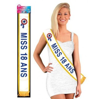 Écharpe miss 18 ans