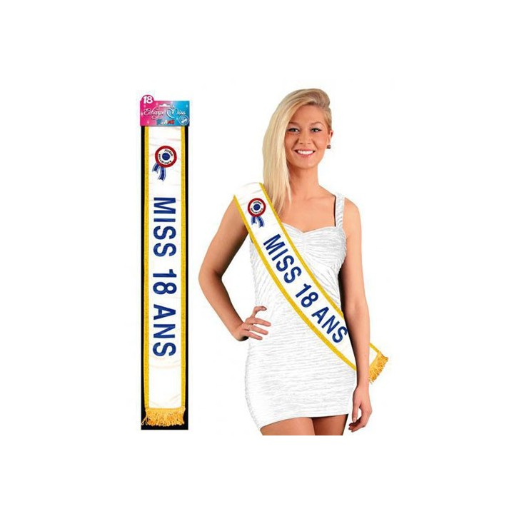 Écharpe miss 18 ans