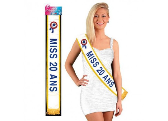 Écharpe miss 20 ans Écharpe miss 20 ans