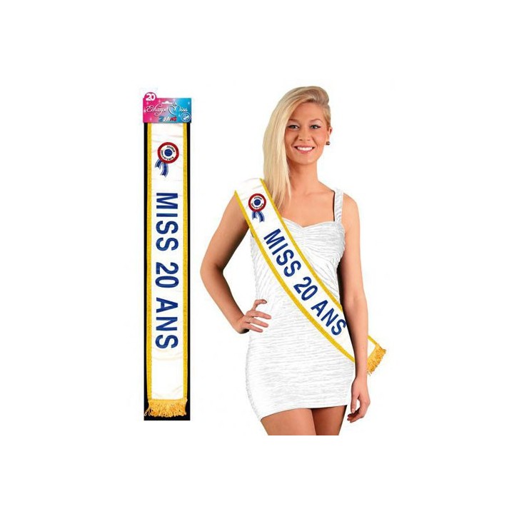 Écharpe miss 20 ans